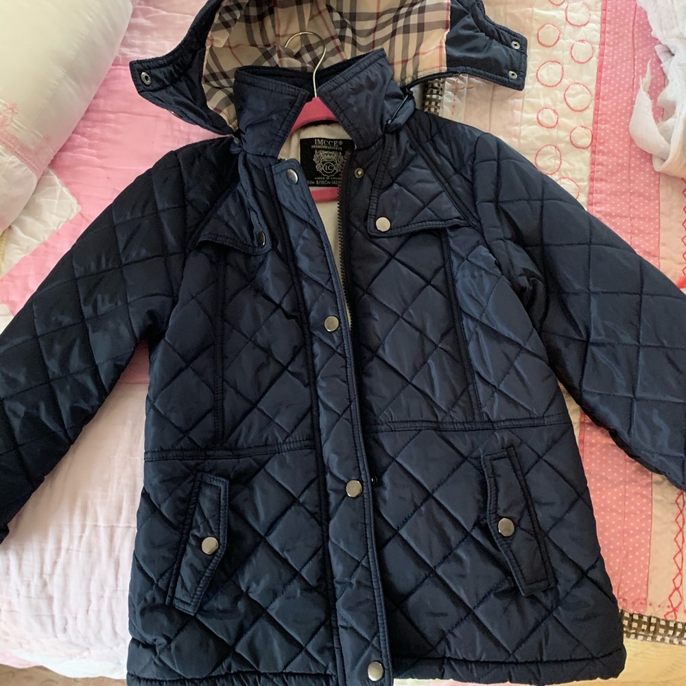Navy Blue Girl’s Puffer Jacket